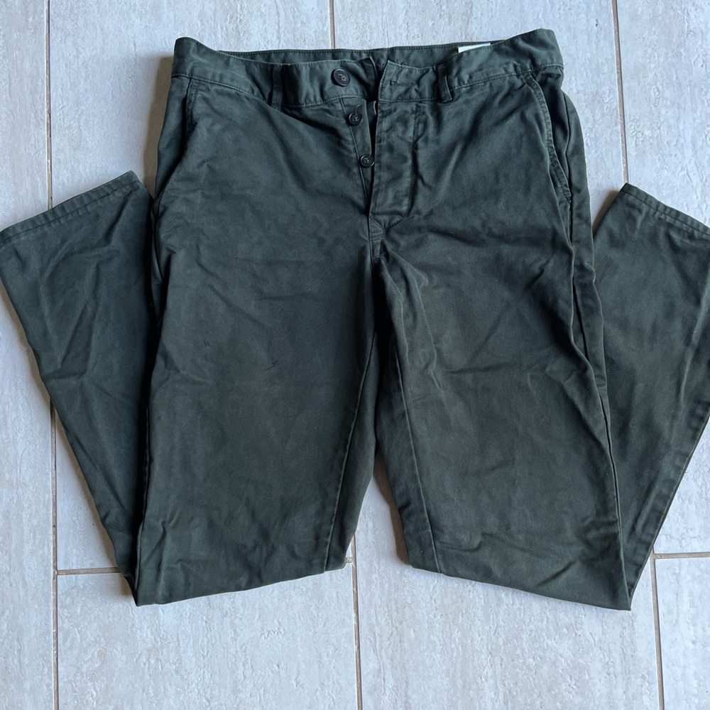 Balibaris Forest Green Straight Leg Pants 31